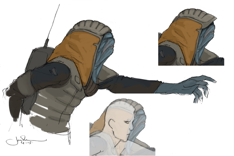 PAO (MOUTH CLOSED) VERSION 1A/Lunt Davies. The Art of Rogue One: A Star Wars Story by Josh Kushins, and Lucasfilm Ltd. © Abrams Books, 2016(C) 2016 Lucasfilm Ltd. And TM. All Rights Reserved. Used Under Authorization.